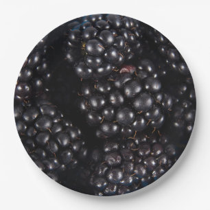 Blackberry Paper Plate