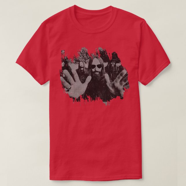 Blackberry Smoke Retro Poster T-Shirt (Design Front)