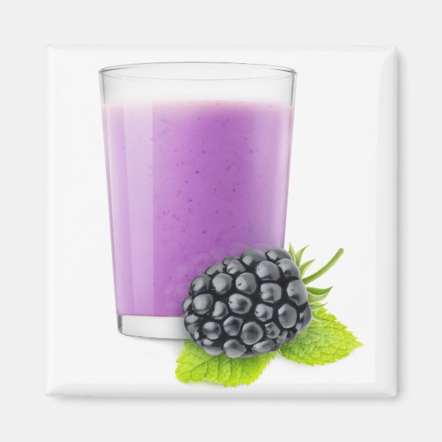 Blackberry smoothie magnet (Front)