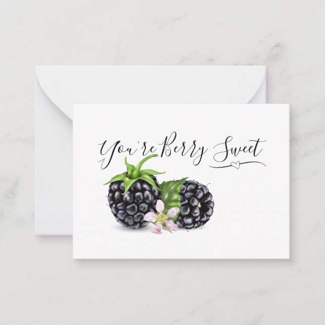 Blackberry Thank You Card (Front)