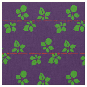blackberry vine purple fabric