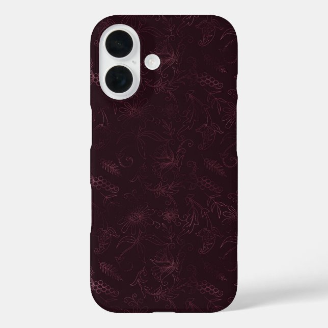 Blackberry Wine Pattern  Case-Mate iPhone Case (Back)