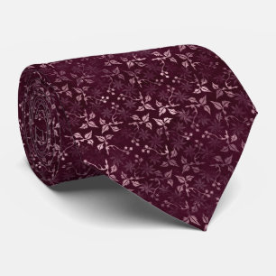 Blackberry Wine Pattern  Tie