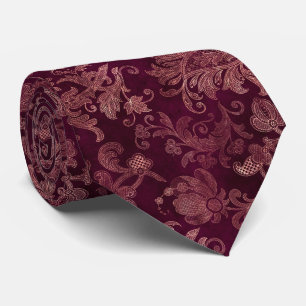 Blackberry Wine Pattern Tie