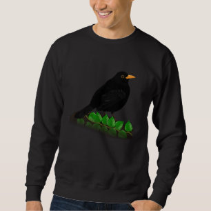 Blackbird Bird Bird Birdwatcher Animal Biologist Sweatshirt