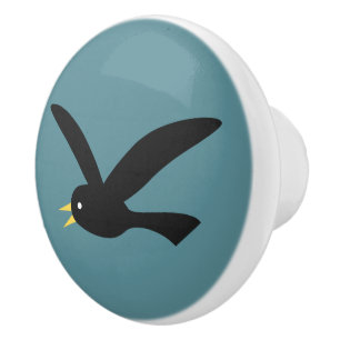 Blackbird Ceramic Knob