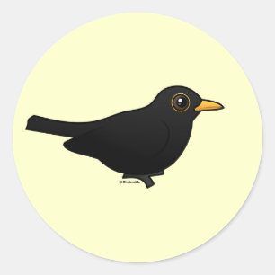 Blackbird Classic Round Sticker