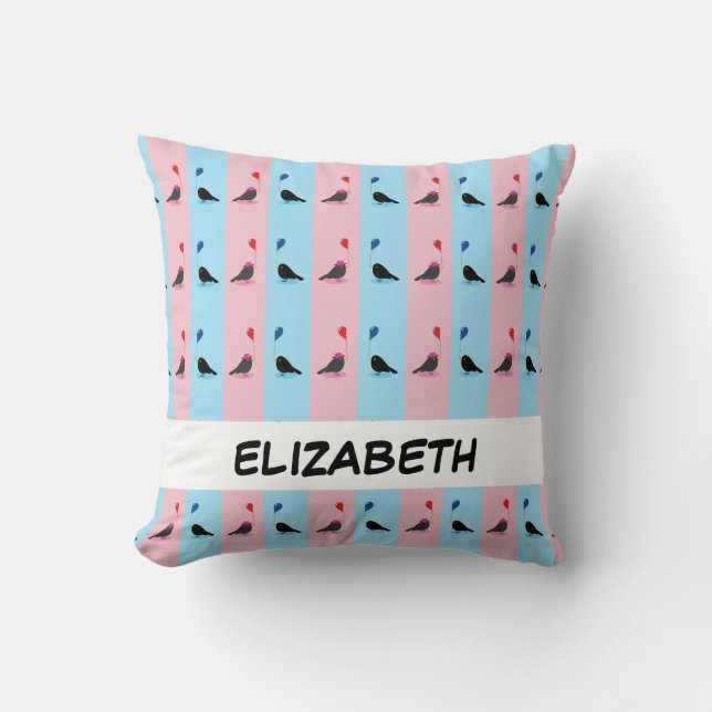 Blackbird Finding Your Other Half Cushion (Front)
