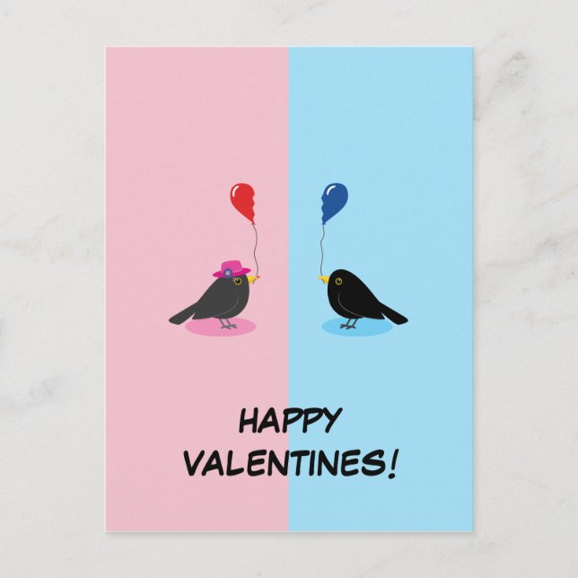 Blackbird Finding Your Other Half Postcard (Front)