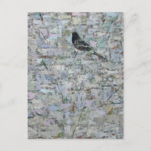 Blackbird in Tree 2012 Postcard