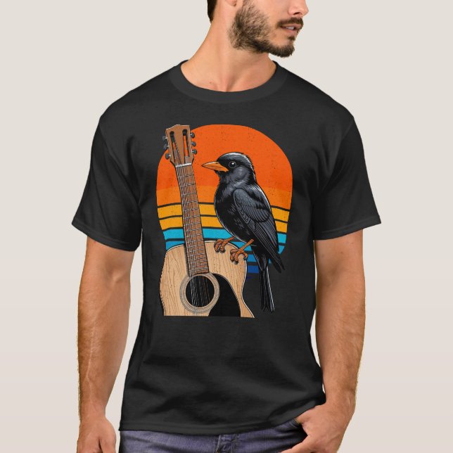 Blackbird On My Guitar T-Shirt (Front)