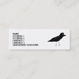 Blackbird Skinny Business Card (White)