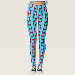 Blackbird Sleeping in Front of the TV Comic  Leggings