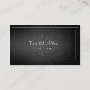 Blackboard Chalk Retro Slate Professional Dotted Business Card