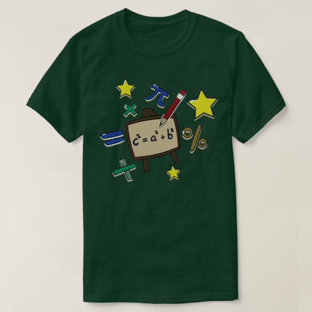 blackboard drawn math gift  T-Shirt (Design Front)