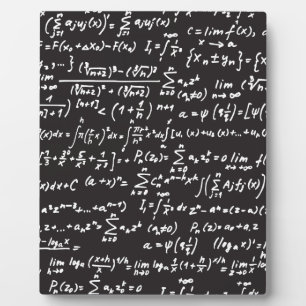 Blackboard Math Equations Plaque