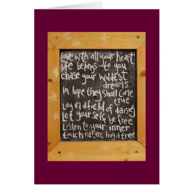 Blackboard Poetry (Front)