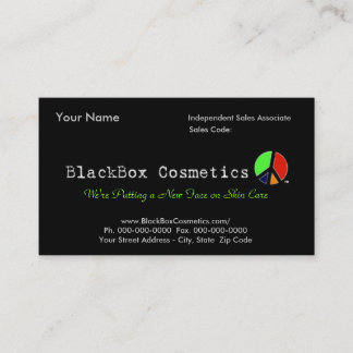 BlackBox Cosmetics, Independent Sales Associ... Business Card