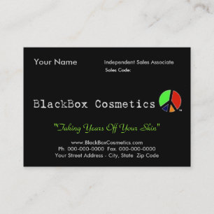 BlackBox Cosmetics, Independent Sales Associ... Business Card