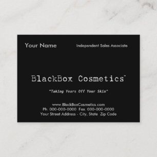 BlackBox Cosmetics, Independent Sales Associ... Business Card