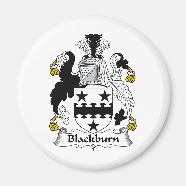 Blackburn Family Crest Magnet (Front)