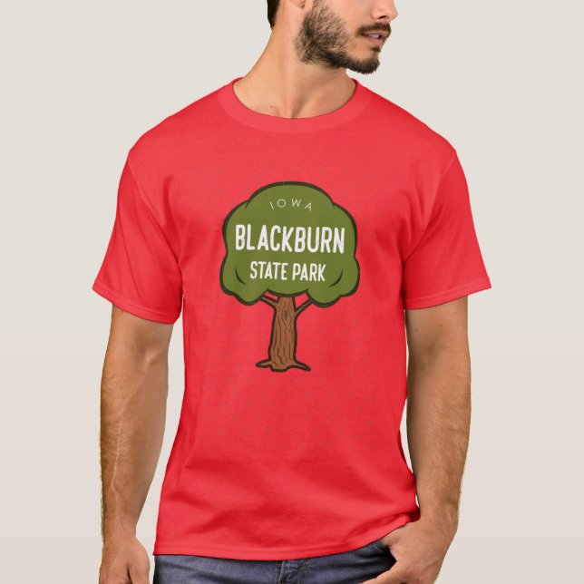 Blackburn State Park Iowa Tree T-Shirt (Front)
