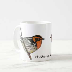 Blackburnian Warbler White Coffee Cup