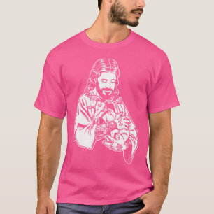 Blackcraft Jesus Loves Satan Baphomet Goat Atheist T-Shirt