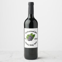 Blackcurrant juice stickers for jars