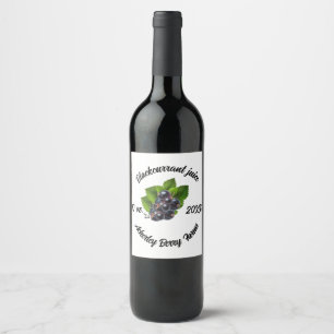 Blackcurrant juice stickers for jars