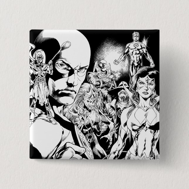 Blackest Night Comic Panel 2 15 Cm Square Badge (Front)
