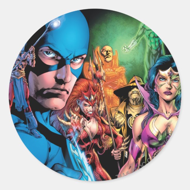 Blackest Night Comic Panel 2 - Colour Classic Round Sticker (Front)