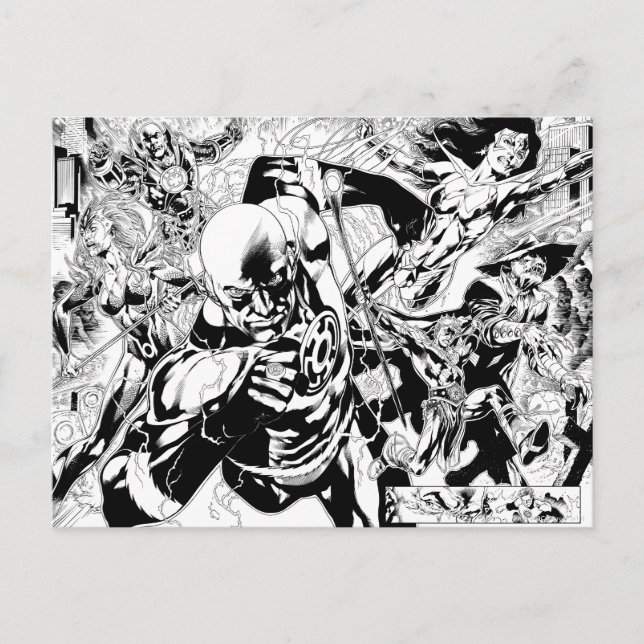 Blackest Night Comic Panel Postcard (Front)