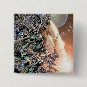 Blackest Night Group and Moon 15 Cm Square Badge