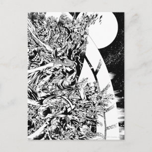Blackest Night Group and Moon 2 Postcard
