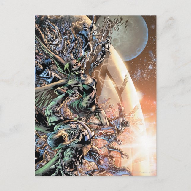 Blackest Night Group and Moon Postcard (Front)
