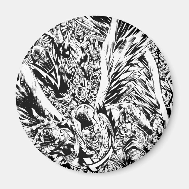 Blackest Night Group Painting - Black and White Magnet (Front)