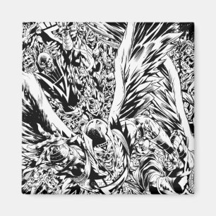 Blackest Night Group Painting - Black and White Magnet