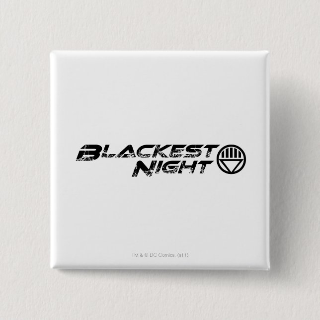 Blackest Night Logo 15 Cm Square Badge (Front)