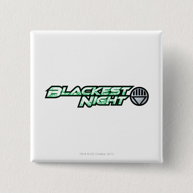 Blackest Night Logo 2 15 Cm Square Badge (Front)