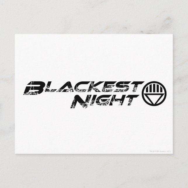 Blackest Night Logo Postcard (Front)