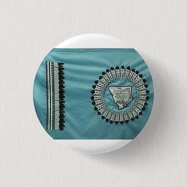 Blackfeet Nation Flag 3 Cm Round Badge (Front)