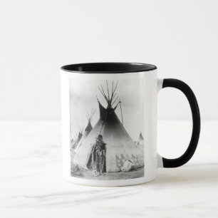 Blackfoot Brave, near Calgary, Alberta, 1889 Mug