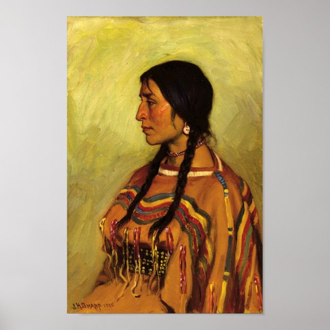 Blackfoot Indian Girl Poster (Front)