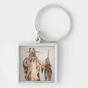Blackfoot Indian Pe-Toh-Pee-Kiss, The Eagle Ribs Key Ring