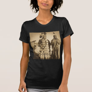 Blackfoot Indians Chief and Warrior Vintage T-Shirt