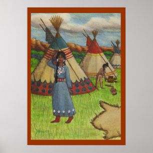 Blackfoot Indians Poster