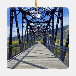 Blackfoot River Crossing Ceramic Ornament
