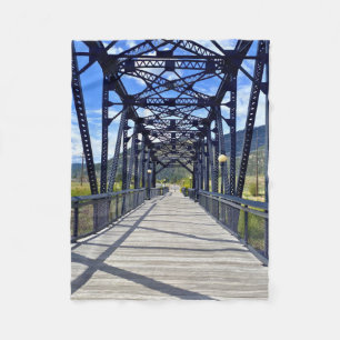 Blackfoot River Crossing Fleece Blanket