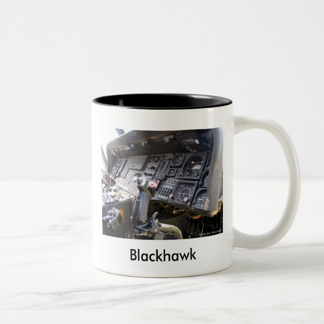 Blackhawk Cockpit, Blackhawk Two-Tone Coffee Mug (Right)